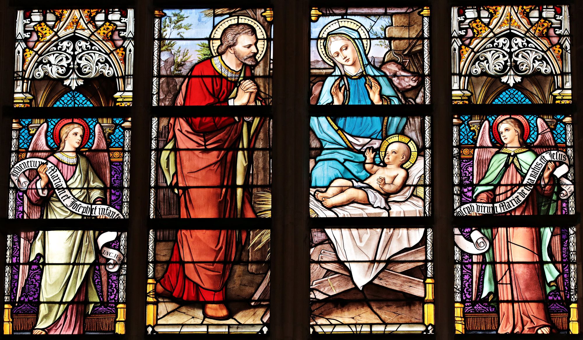 Colorful church windows