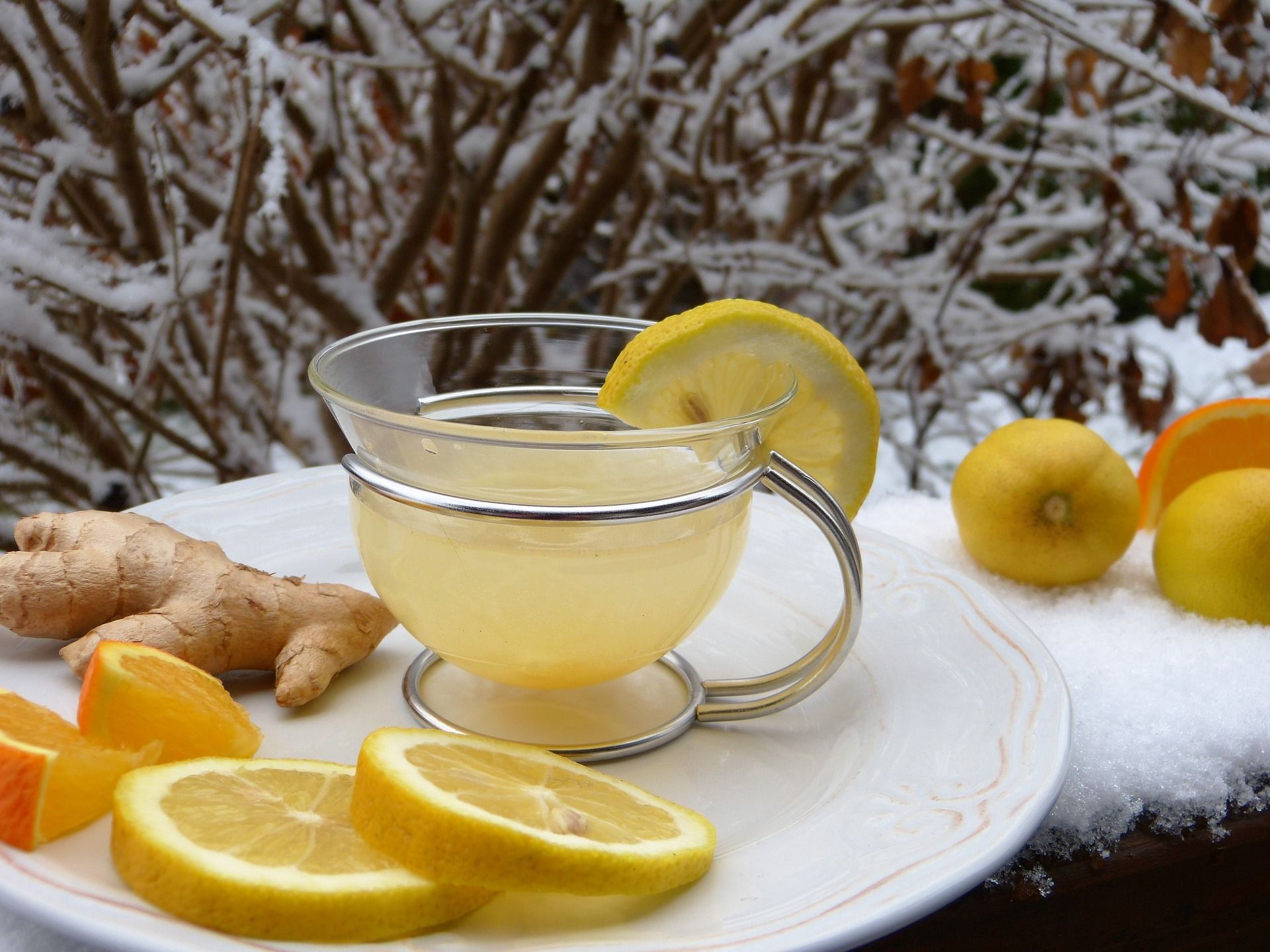 Lemon and ginger tea