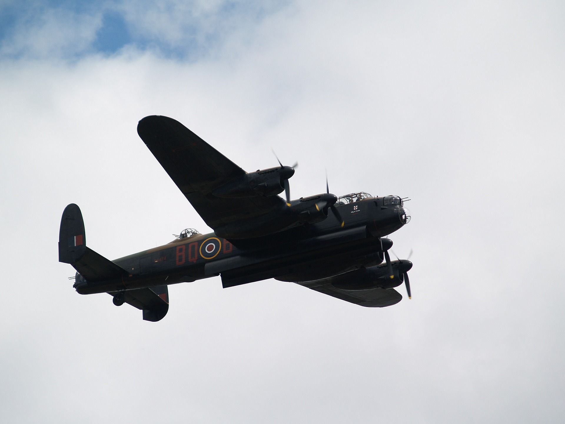 Plane flying in the sky