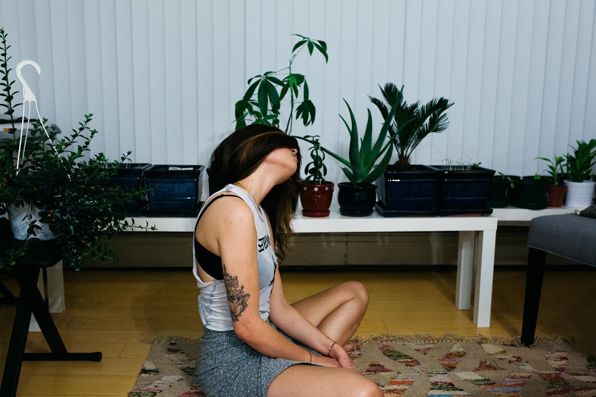 Woman doing yoga