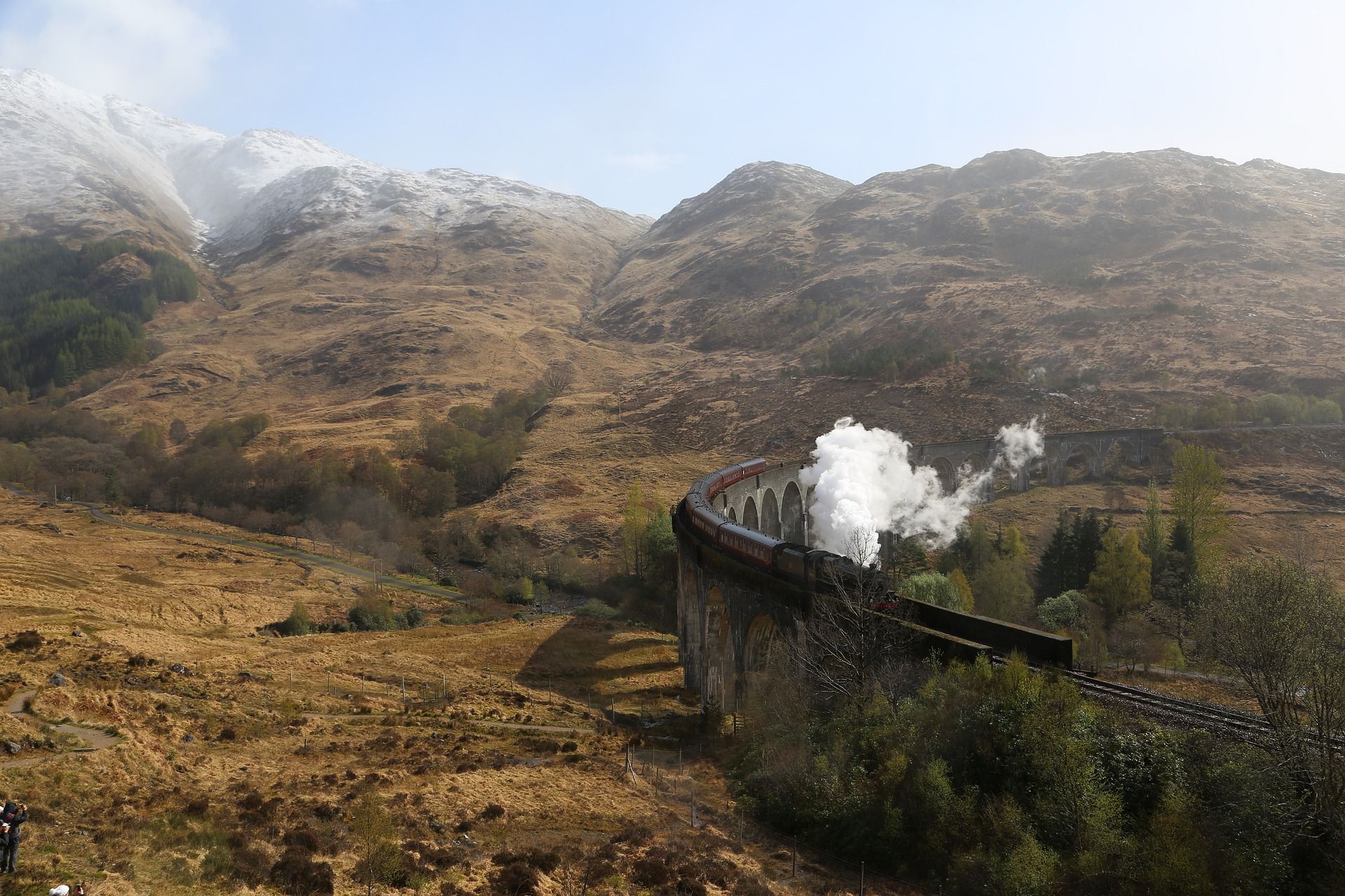 A train in the country side