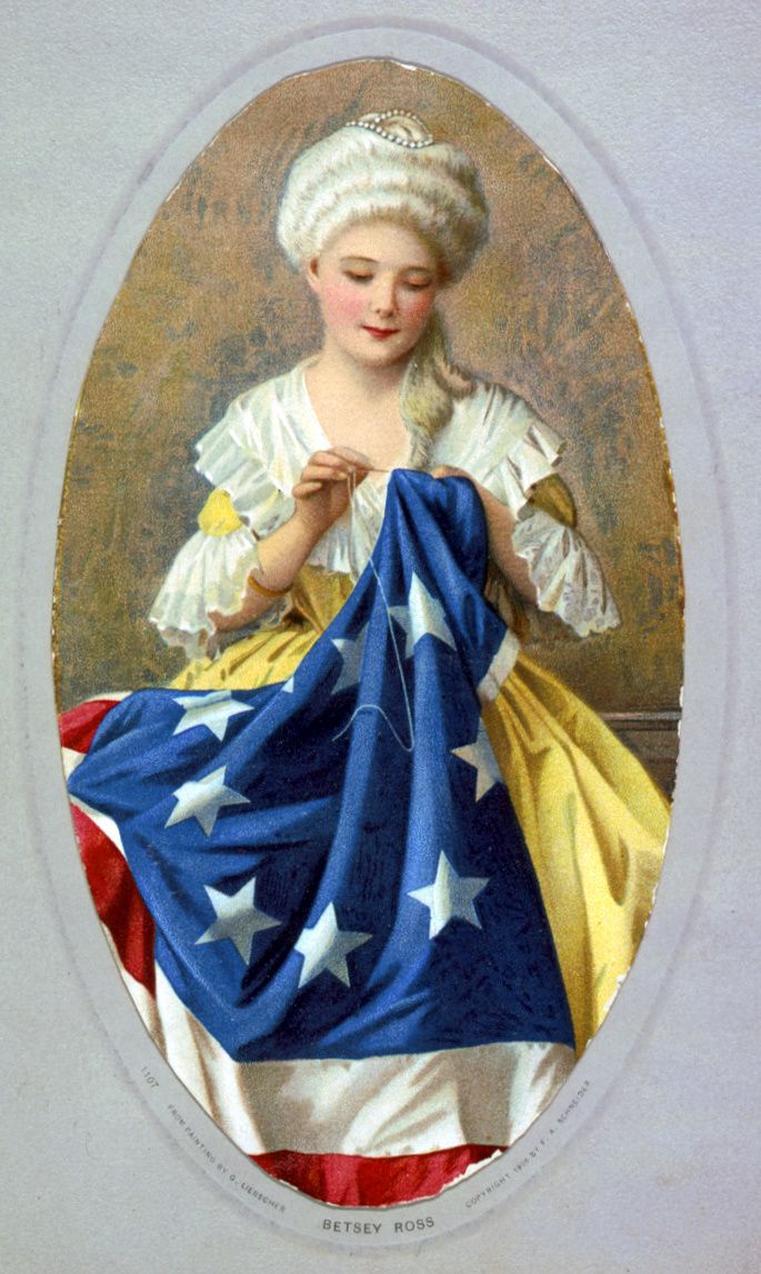 Betsy ross sewing American flag US history myths