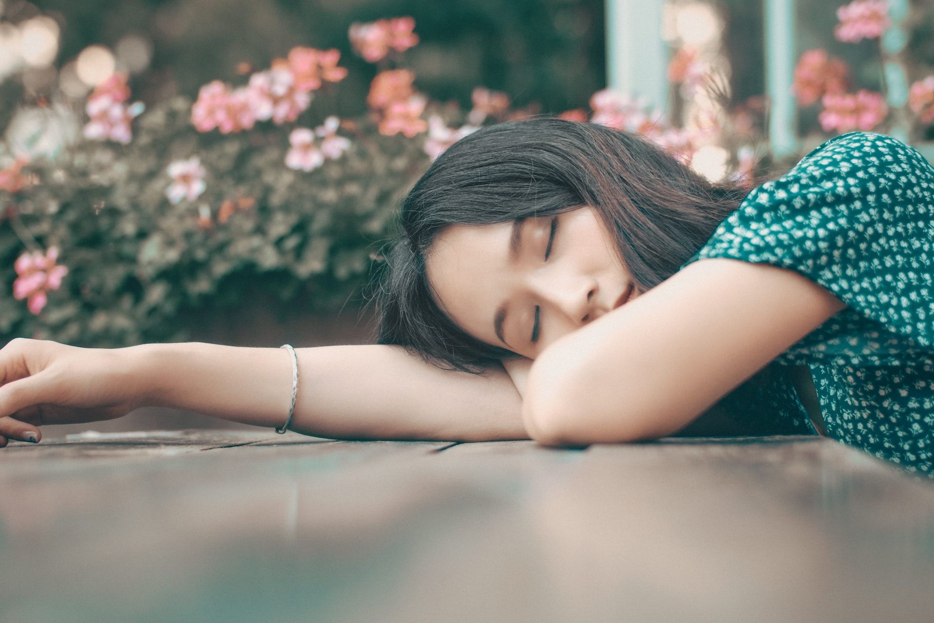 Girl sleeping and taking a nap