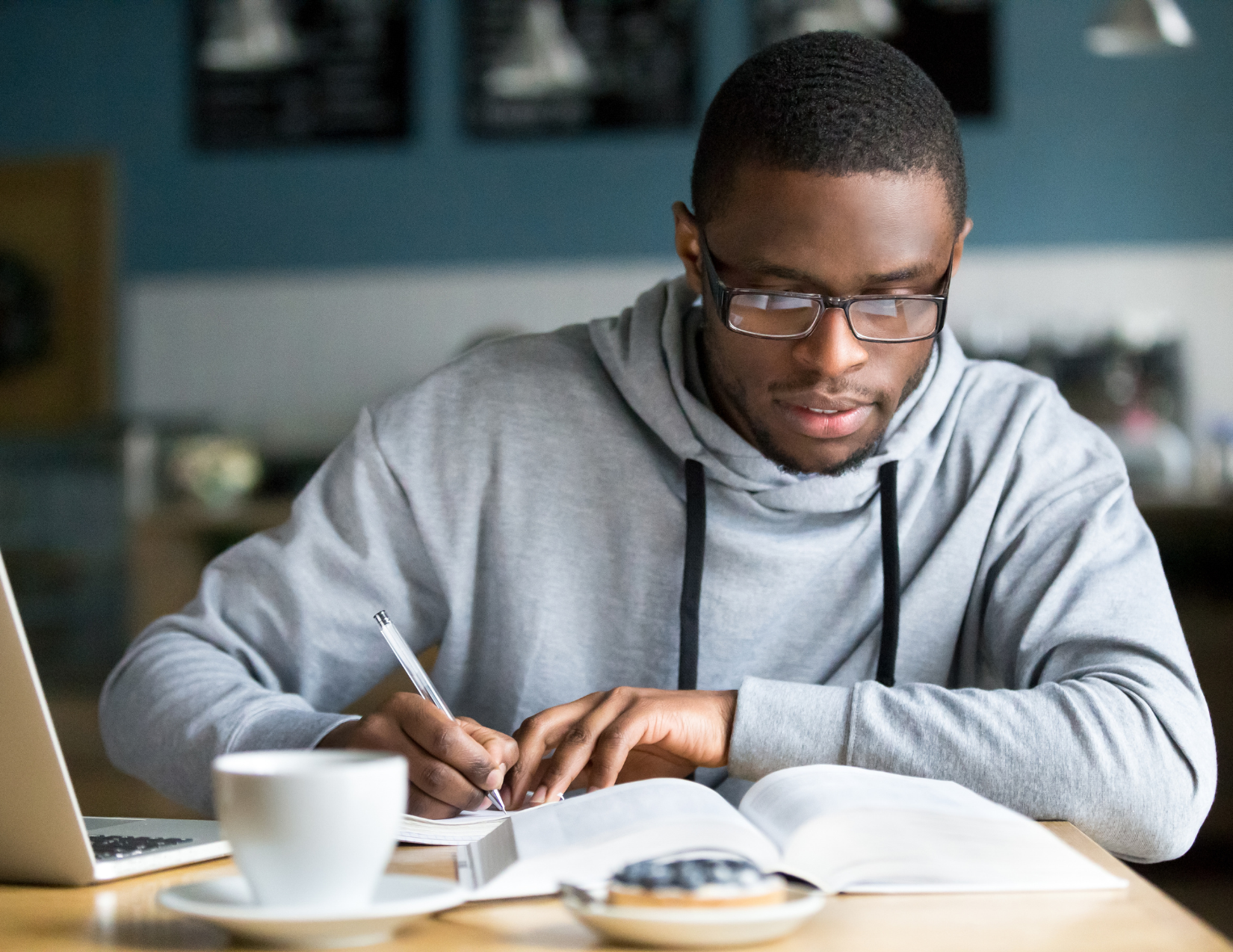 Man studying for the MCAT retake