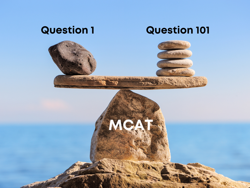 Rocks balancing; What is a good MCAT score