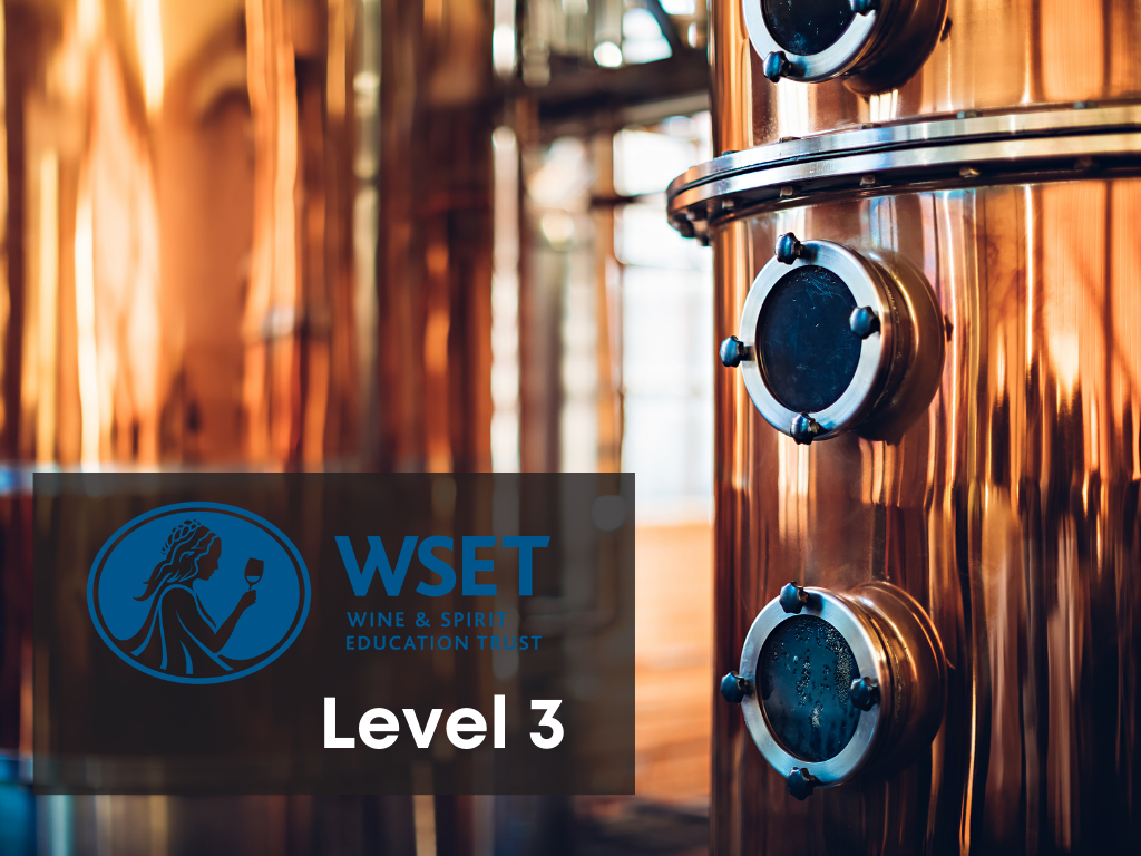 WSET Level 3 Spirits; certified spirits specialist
