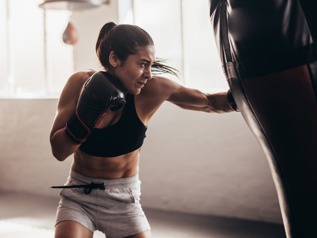 Girl boxing; MCAT study plan