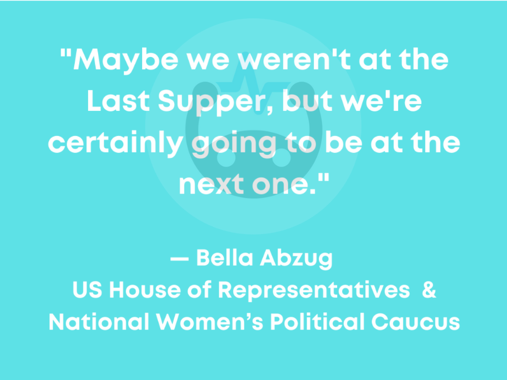 Bella Abzug quote; female attorney