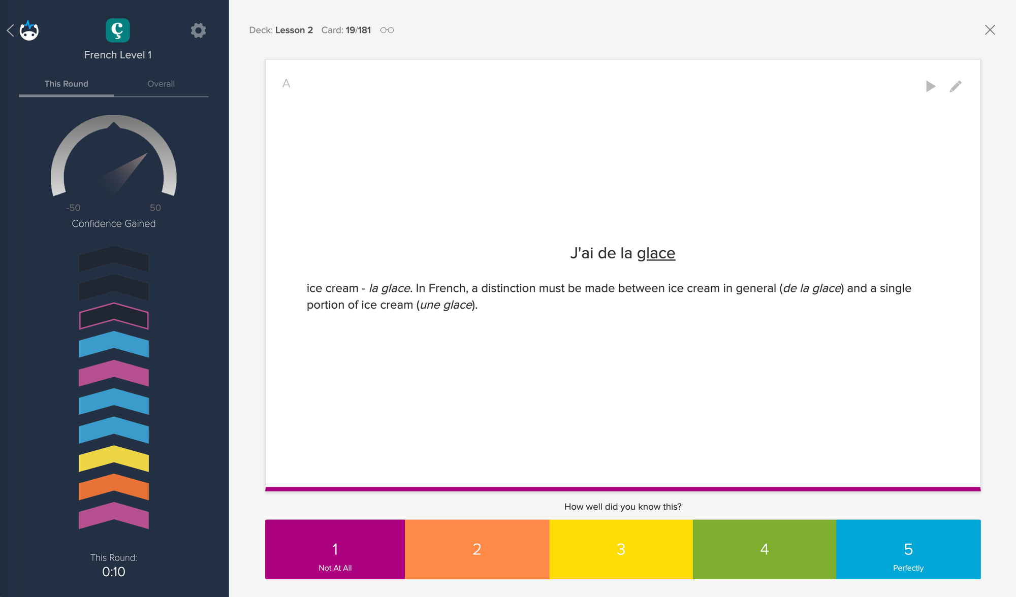brainscape french flashcards incremental exposure