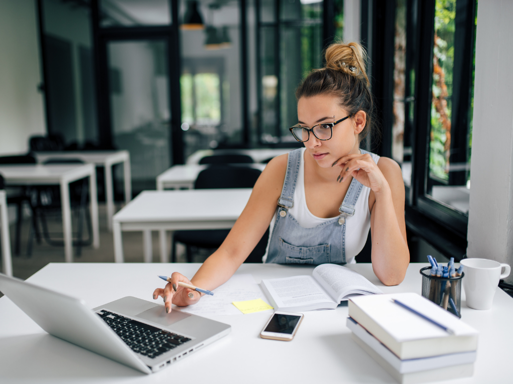 Law student preparing for law firm interviews