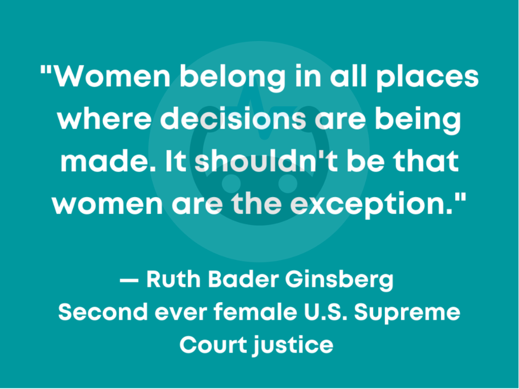 Ruth Bader Ginsberg Quote; famous female lawyer