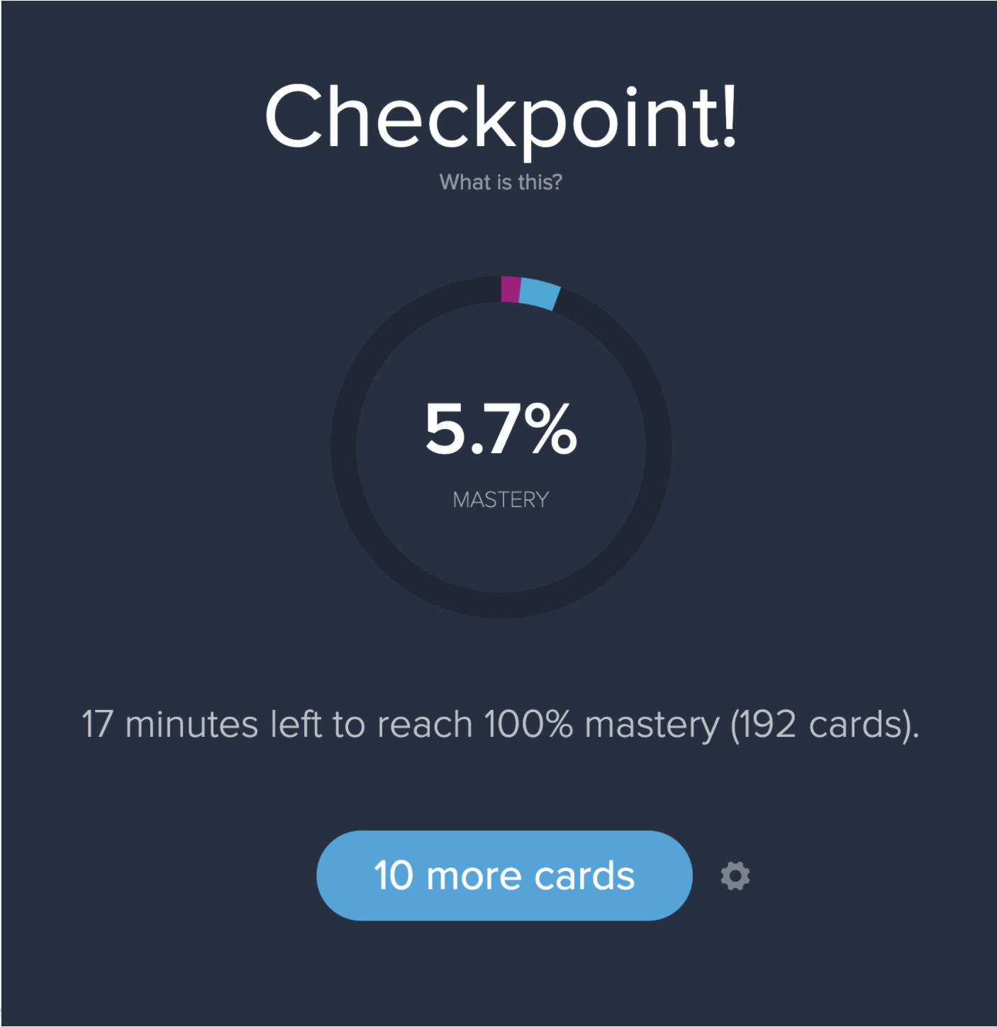  Brainscape study checkpoint for flashcard learning