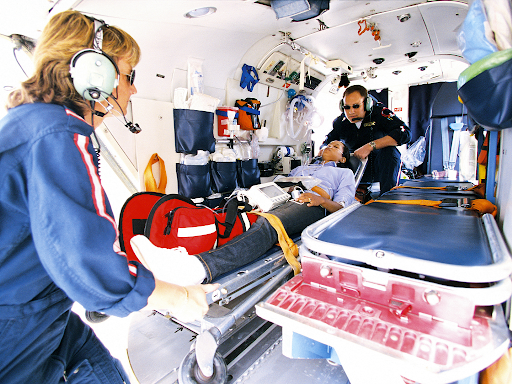 EMS with patient in treatment en route