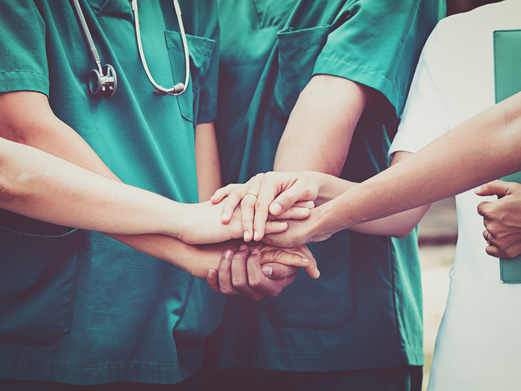 Nurses working as a team