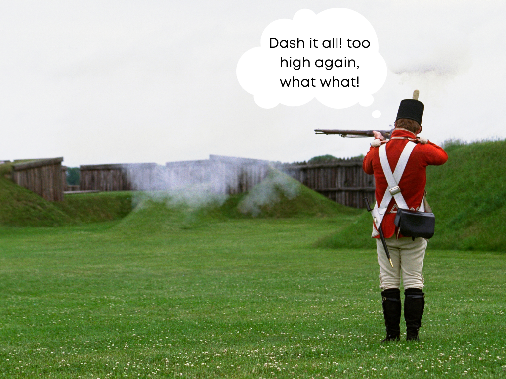 Redcoats misfiring War of 1812 Maryland