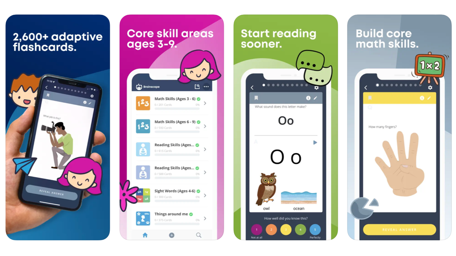 Brainscape's early childhood education flashcards for kids