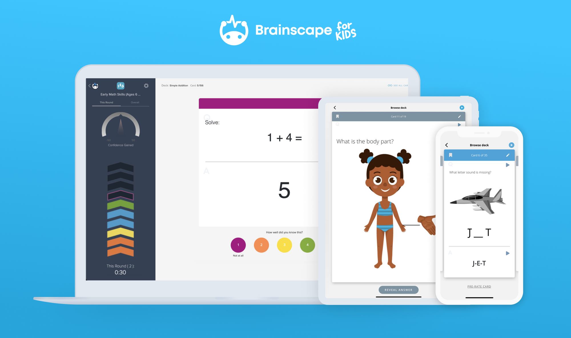 Brainscape's flashcards for young kids
